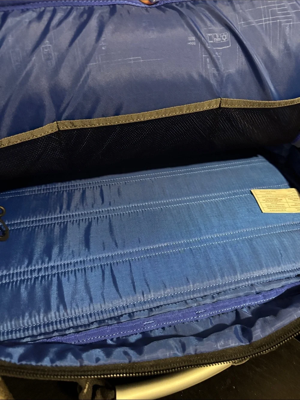 OGIO Black Laptop Messenger Bag with Blue Interior